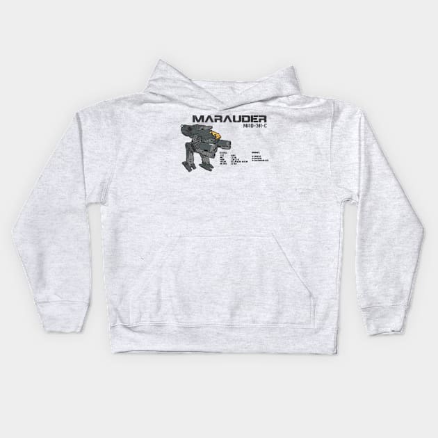 Marauder MAD-3R Ver 2 (light) Kids Hoodie by Emu Emu Ji